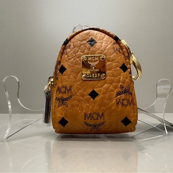 MCM MICRO BACKPACK WITH CROSSBODY STRAP. Can also be used as a bag charm. NWT - Picture 4 of 10
